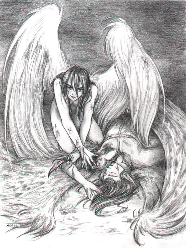 Ангел и демон не могут ужиться 110. Рисунки ангелов и демонов. Демоны любви. Ангел и демон рисунок.